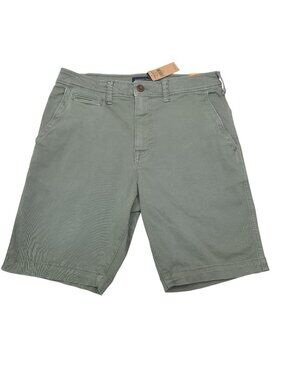 American Eagle Mens 31 Classic Extreme Flex Shorts 9.5" Inseam Olive Green